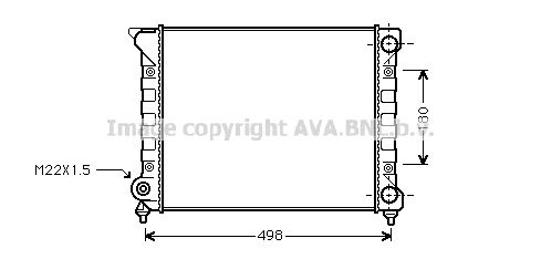 AVA QUALITY COOLING radiatorius, variklio aušinimas VW2070